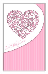 Wedding Program Cover Template 6D - Graphic 6